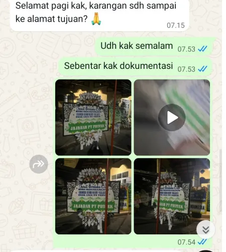 Pengiriman Papan Bunga Selamat Banjararjo Ayah